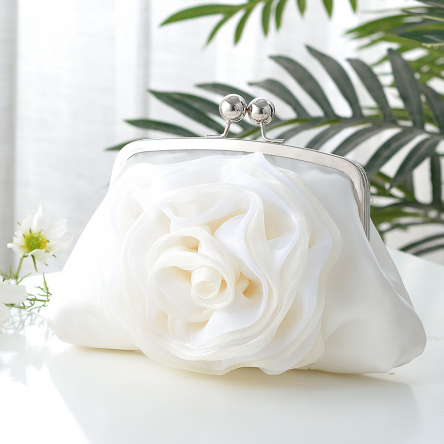 Women Bags Sale - Wyprzedaż Torebka Wieczorowa Kwiatowa Druhna Mała