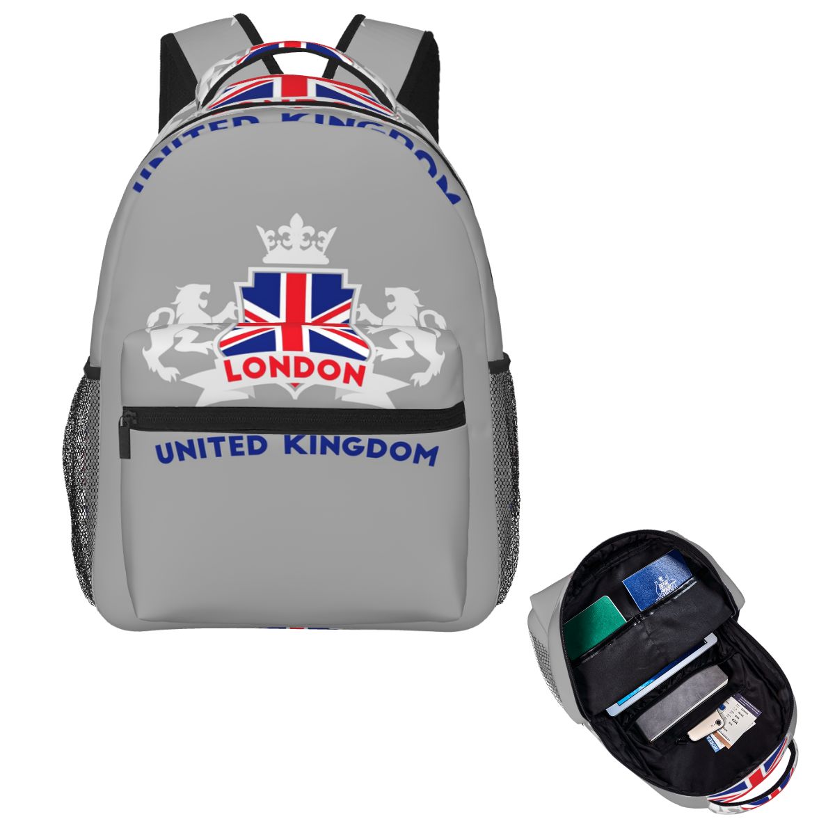 Women Bags Uk - Plecak podróżny z flagą Union Jack