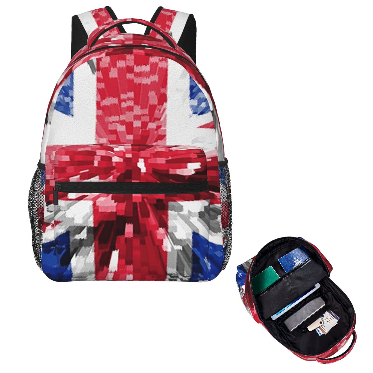 Women Bags Uk - Plecak podróżny z flagą Union Jack