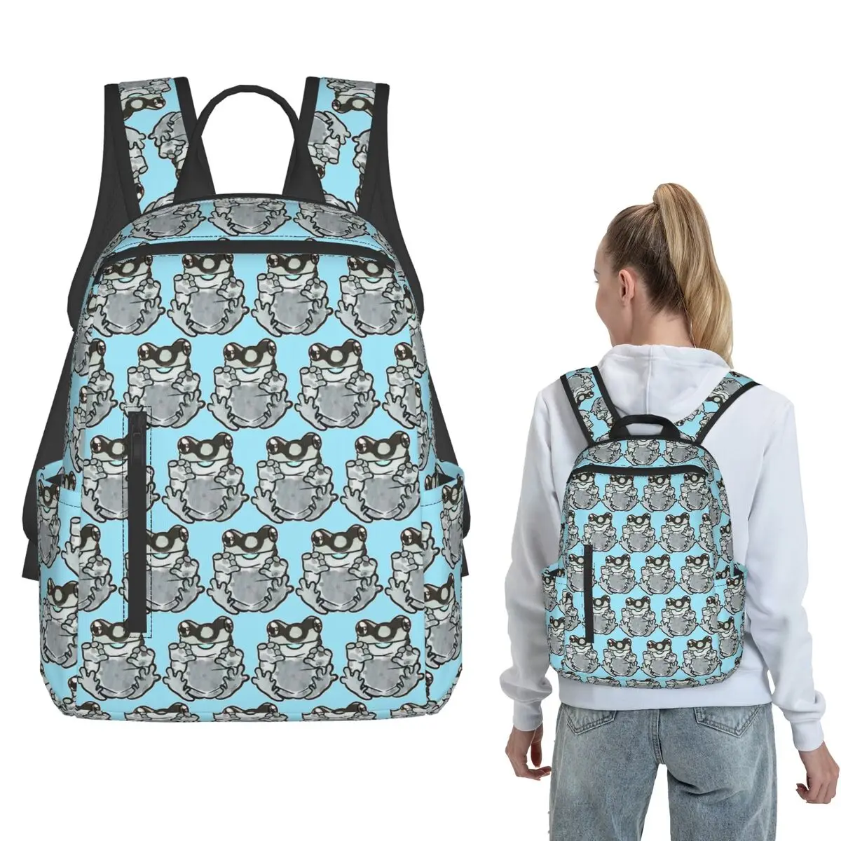 Women Bags Amazon - Plecak Amazon Milk Frog Blep Duża