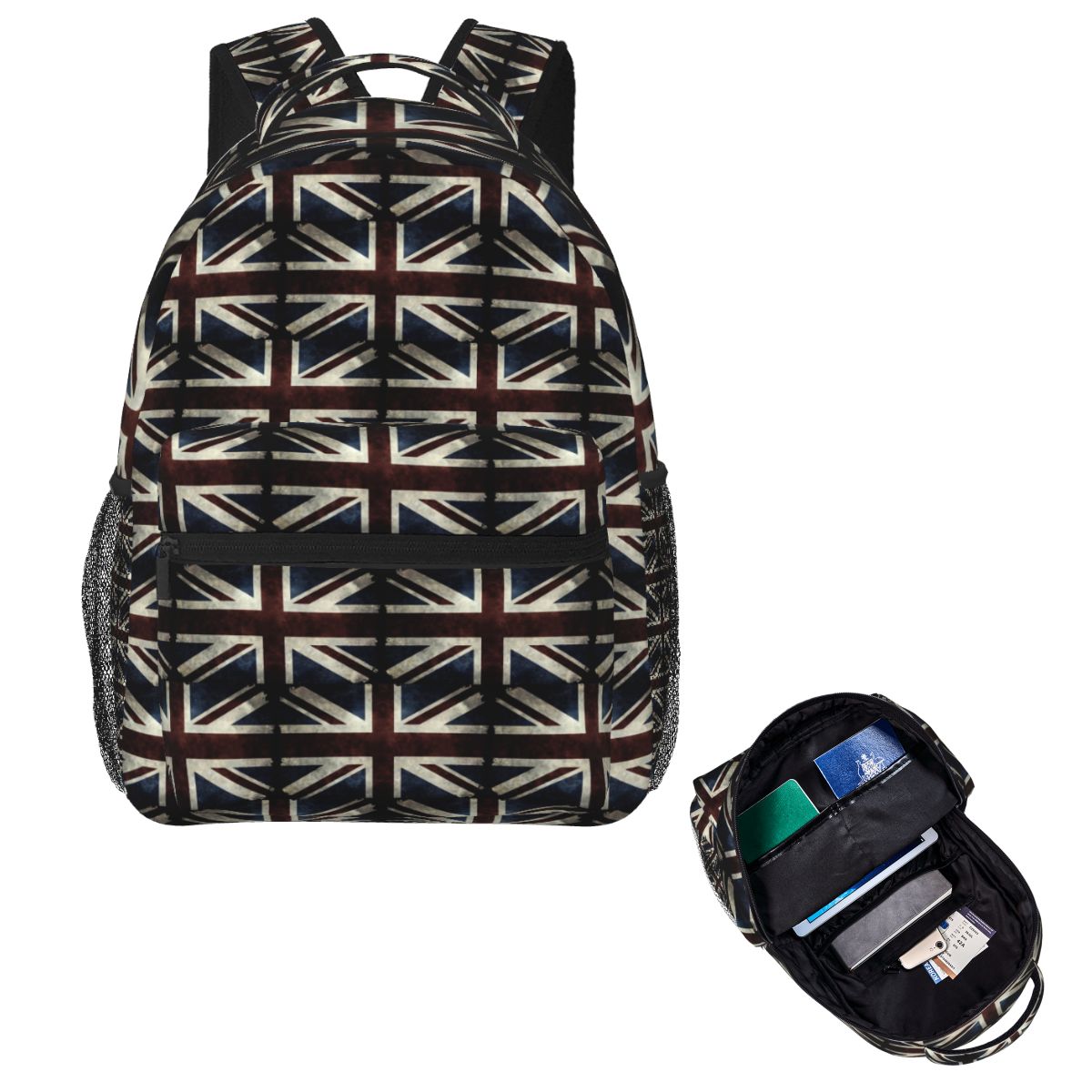 Women Bags Uk - Plecak szkolny z flagą Union Jack
