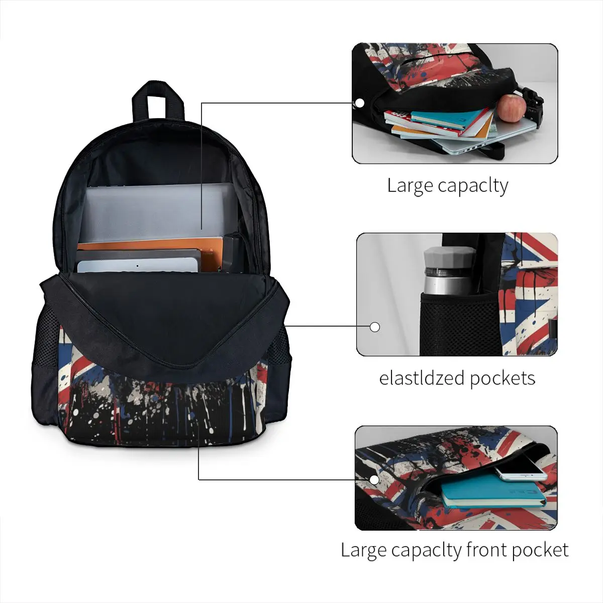Plecak szkolny z flagą Union J – Women Bags Uk recenzja i cena