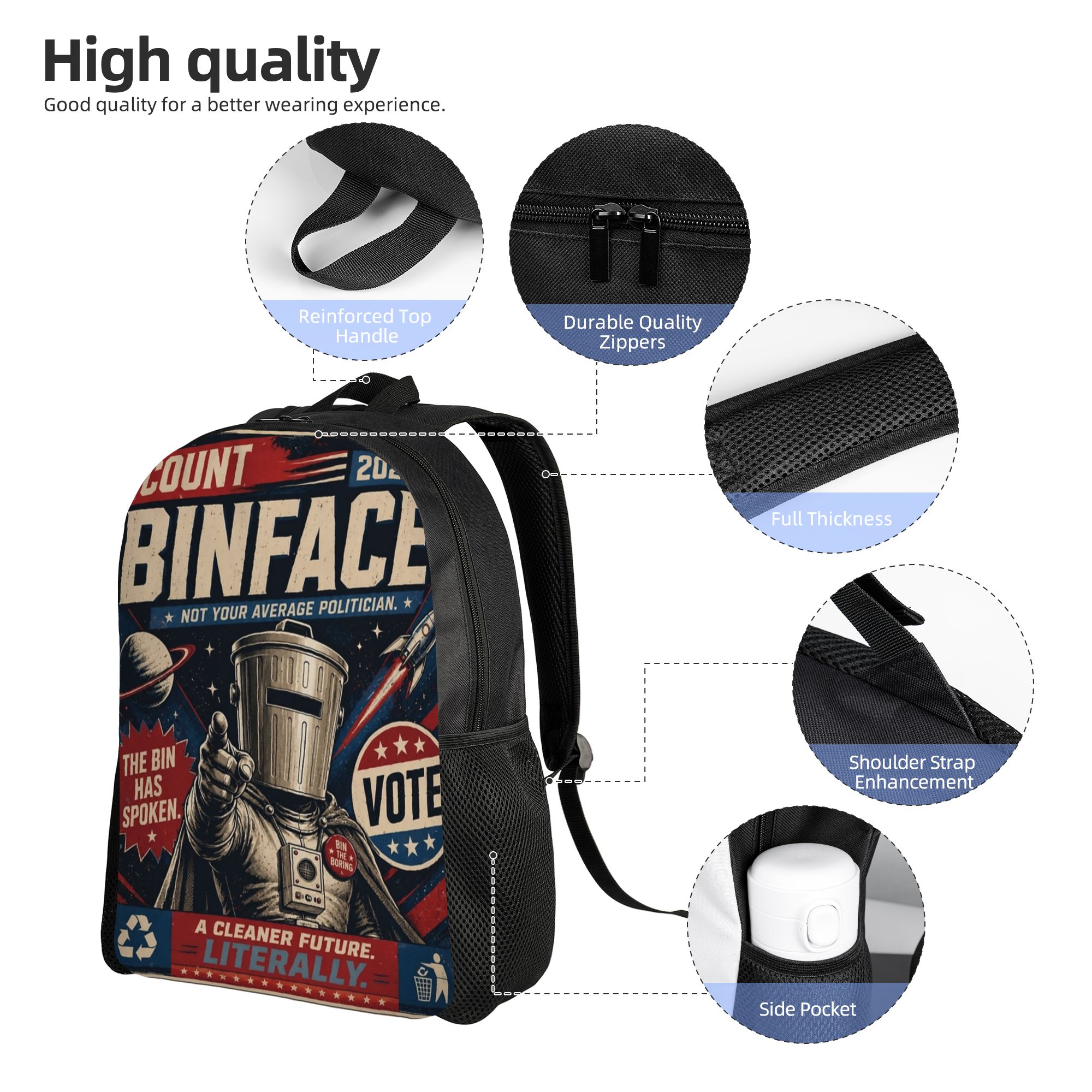 Plecak Count Binface Vote Binf – Women Bags Uk recenzja i cena