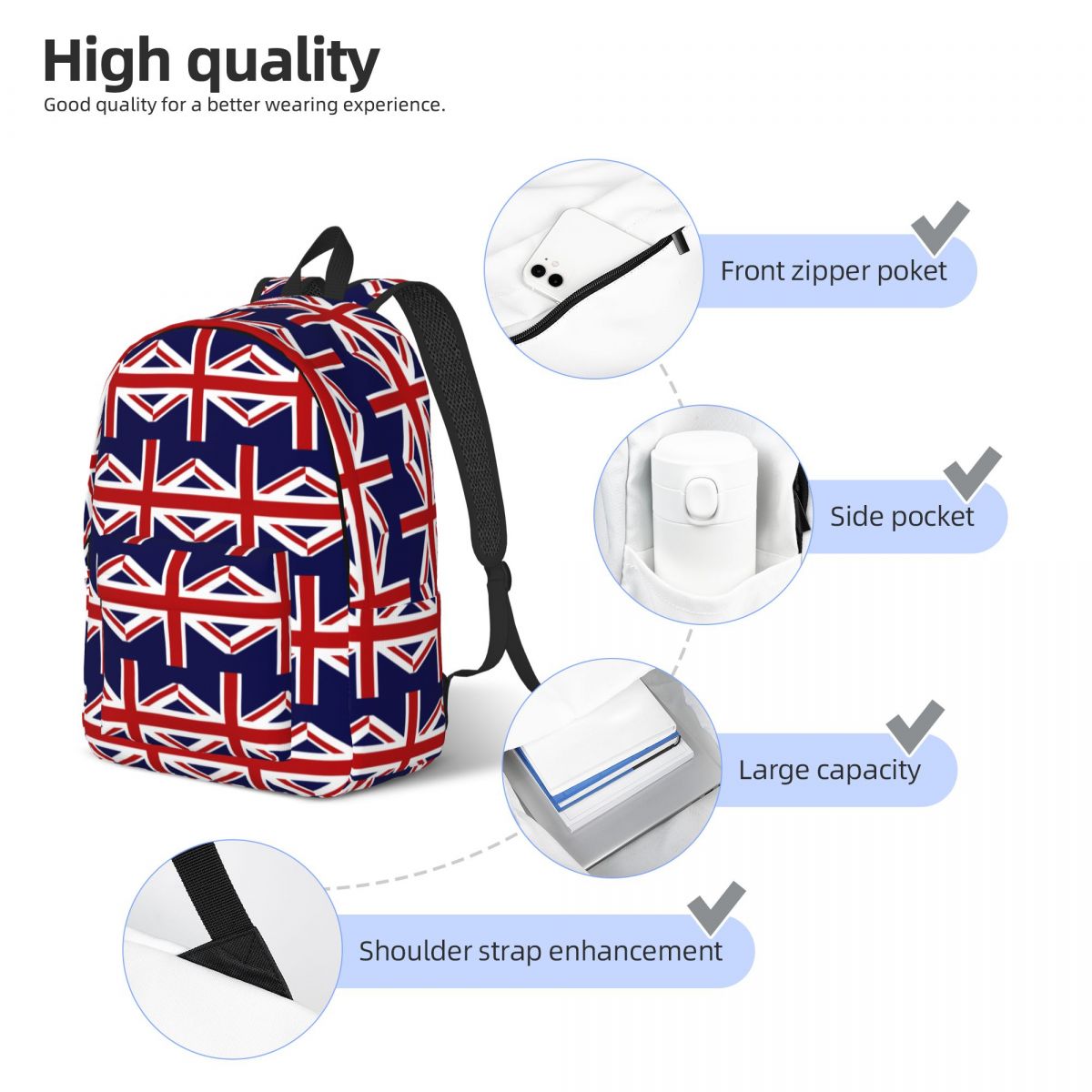 Plecak z flagą Union Jack Wiel – Women Bags Uk Sale recenzja i cena