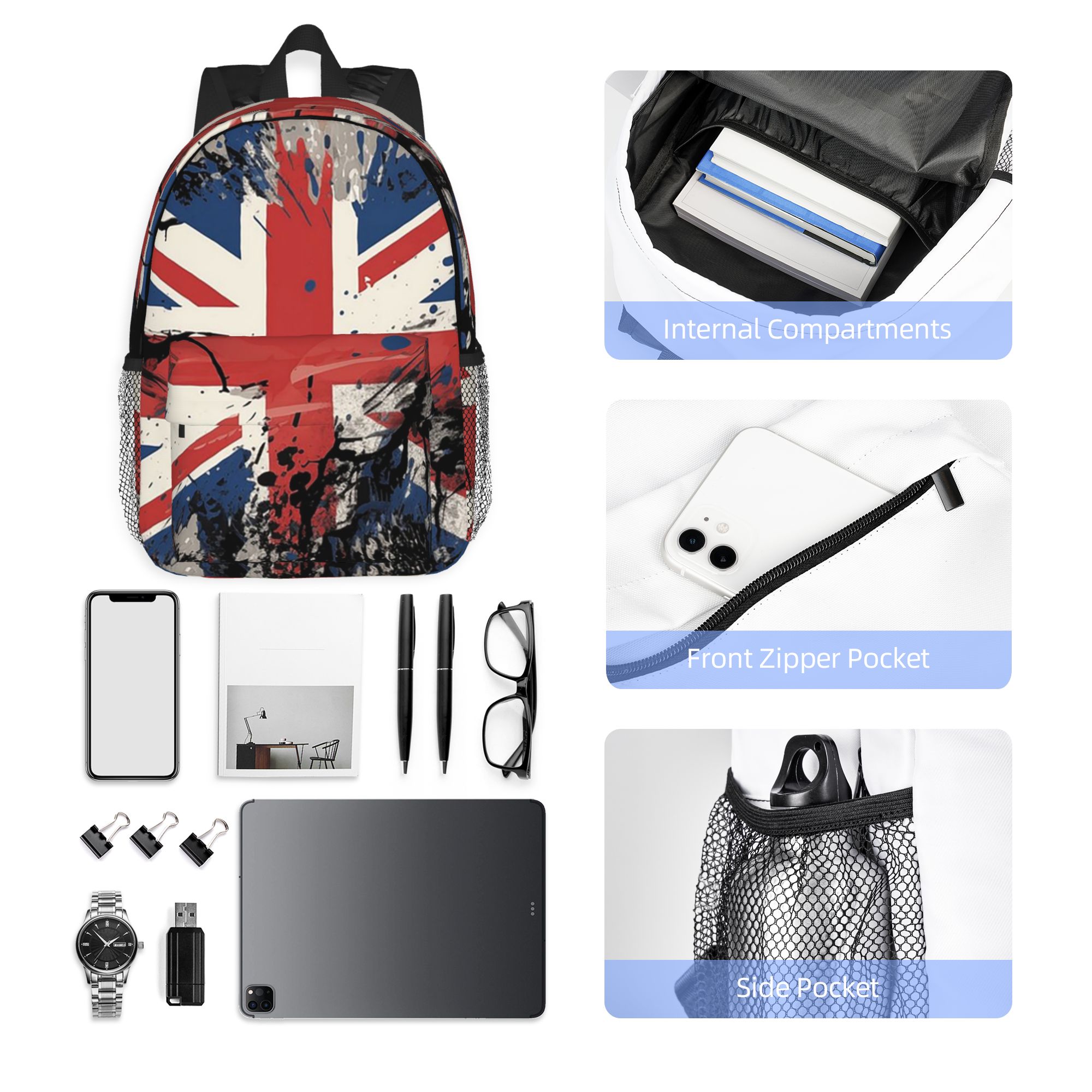 Plecak z flagą Union Jack, Wie – Women Bags Uk Sale recenzja i cena