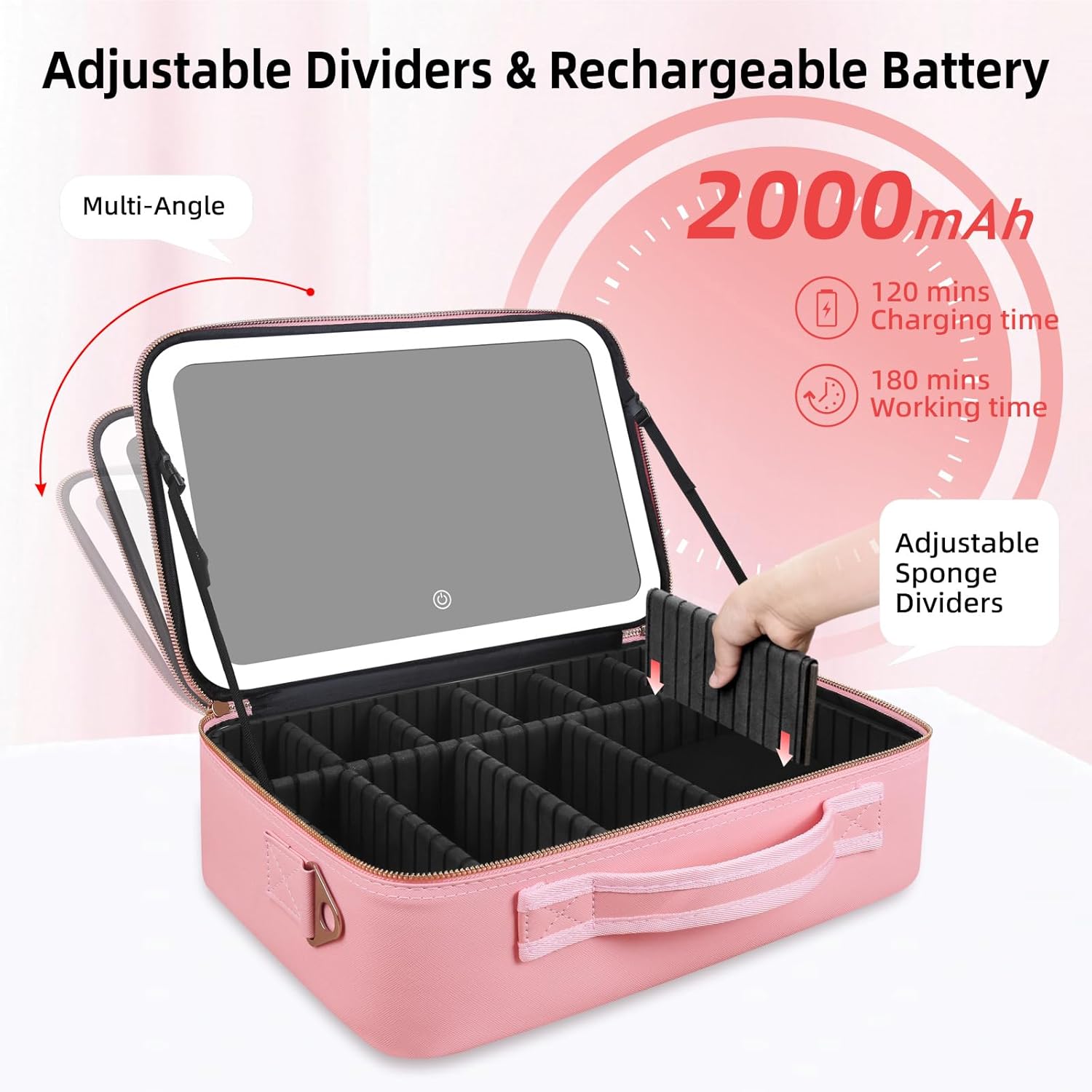 Duża kosmetyczka z lustrem LED – Women Bags Large recenzja i cena